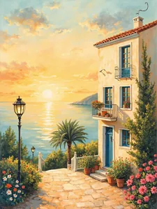 Villa at Sunset