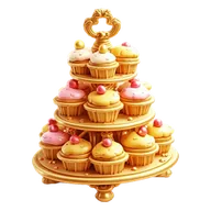 Golden Cake Stand